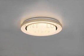 Atria plafoniera led 18w 2000lm, 3000 - 6000k bordo nero con teleco...