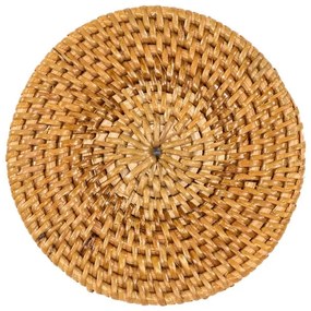 Set di sottobicchieri colore naturale scuro in rattan 6 pz – Tiseco Home Studio