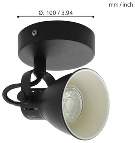 Eglo 98397 - Luce Spot da parete a LED SERAS 1xGU10/3,3W/230V