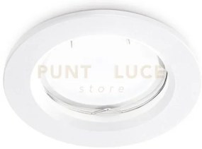 Gfa221- faretto da incasso in alluminio colore bianco 1 luce attcco...