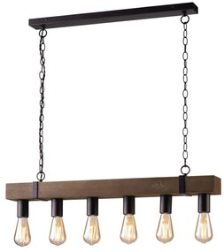 Lampadario Sospensione Texas Industrial Vintage Colore Nero 400W