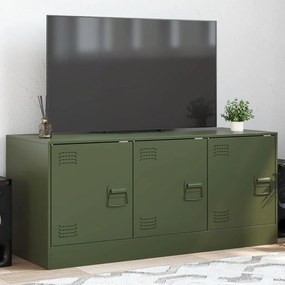 Mobile Tv Verde Oliva 99x39x44 Cm İn Acciaio /