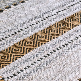 Tappeto in cotone beige , 70 x 140 cm Antique Kilim - Webtappeti