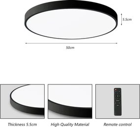 Brilagi-LED Lampada dimmerabile POOL SMART LED 60W 230V 50 cm Wi-Fi Tuya+DO nero