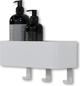 Mensola da bagno da parete bianca in acciaio Multi – Spinder Design