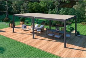 Pergola bioclimatica Ombréa autoportante 4x8M in alluminio
