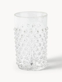 Bicchieri per acqua fatti a mano con rilievo Hobnail 6 pz