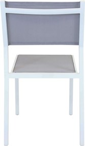 AULUS - sedia da giardino in alluminio e textilene impilabile