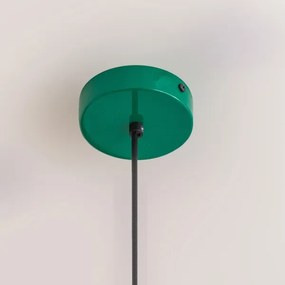 Lampada a sospensione ETNA II con cavo 1xE27/15W/230V Ø 25 cm verde