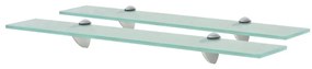 Mensole Galleggianti 2 Pz İn Vetro 60x10 Cm 8 Mm /