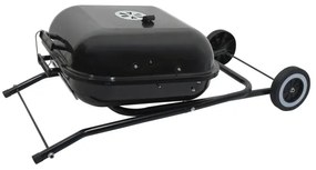 Griglia a carbone portatile nera