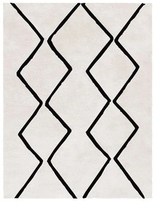 Tappeto Zwara geometrico beige/nero, L 200 x L 150 cm