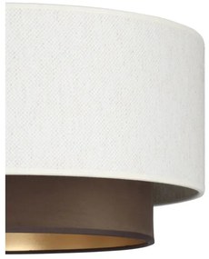 Plafoniera NATIA 1xE27/60W/230V bianco/marrone