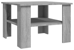 Tavolino da salotto grigio sonoma 60x60x42 cm legno multistrato