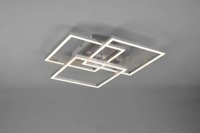 Mobile plafoniera led 27w 3200lm, 2700 - 6000k acciaio satinato 3 q...