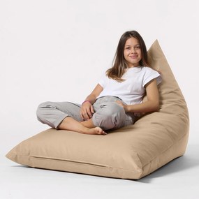 Poltrona sacco beige 145x35x90 cm