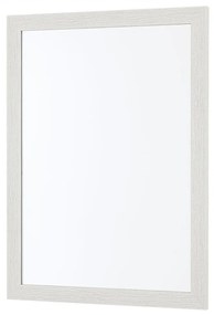 Specchio Rettangolare 60x80 Feridras "Wood" Effetto Legno Bianco