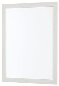 Specchio Rettangolare 60x80 Feridras "Wood" Effetto Legno Bianco