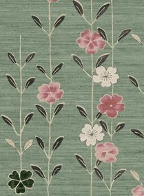 Lewis & Wood Carta da parati Blossom - Peony Jade