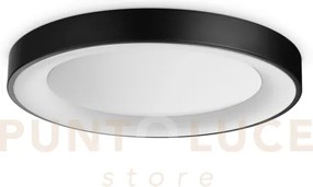 Planet plafoniera led 3000k 15w 1350 lm satinata nera d.50cm