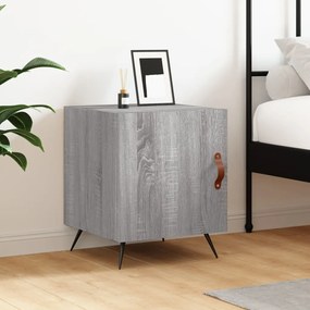 Comodino Grigio Sonoma 40x40x50 Cm İn Legno Multistrato /