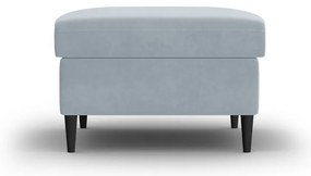 Poggiapiedi azzurro con rivestimento in velluto Kyoto – Cosmopolitan Design