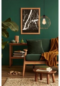 Lampadario a sospensione con filo MATT 1xE27/60W/230V nero/rame