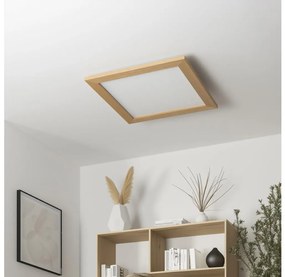 Eglo 75643 - Lampada LED da soffitto CALEMAR LED/19W/230V 4000K 43,7 cm rovere