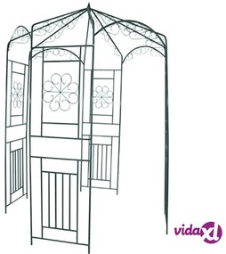 vidaXL Arco da Giardino 250 cm Verde Scuro