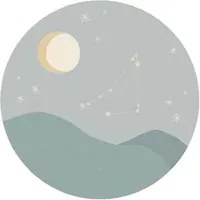Eijffinger Carta da parati panoramica Star Sign Circles Blue - Capricornus