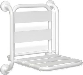 Sedile ribaltabile con schienale bianco