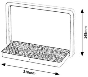 Rabalux 76005 - LED Lampada da tavolo con caricatore wireless BULDUS LED/4W/5V