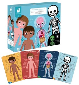 Janod - Puzzle educativo per bambini 225 pezzi corpo umano