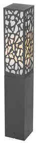 Paletto da giardino moderno nero 60 cm IP44 - Nicole