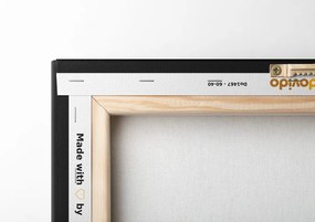 Quadro su tela – Uccellino con motivo folk