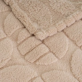 Coperta marrone chiaro in micropile 130x160 cm Mid Century – Casa Selección