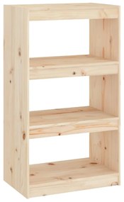 Libreria/divisorio 60x30x103,5 cm in legno massello di pino