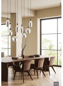 Redo 01-3190 - Lampadario a sospensione con filo TANNER 1xE14/28W/230V diametro 15 cm