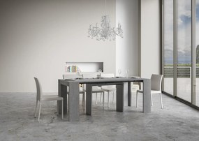 Consolle Allungabile Elegante Mia con Varie Dimensioni, 90x42/198 / CEMENTO