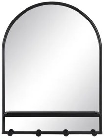 Specchio da parete Nero Cristallo Ferro 60 x 17 x 80,5 cm