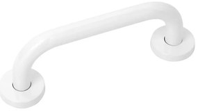 Maniglione di sicurezza bianco 30 cm per disabili in acciaio inox