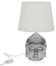 Lampada da tavolo Versa Argentato Buddha Porcellana (21 x 33 x 21 cm)