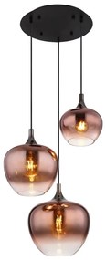 Globo 15548-3HG - Lampadario a sospensione con filo MAXY 3xE27/40W/230V rame