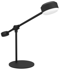 Lampada Da Tavolo Contemporanea Clavellina Acciaio Nero Luce Led Integrato 6,8W