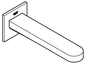 GROHE 13404003 - Scarico per vasca PLUS, 168 mm, cromo lucido