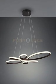 Fly sospensione led 32w 3900lm, 3000k nera con regolazione intensit...