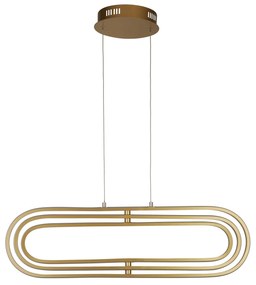 Lampadario Moderno Clip Acciaio Oro Bianco Led 52,51W 3000 - 4500 - 6500K