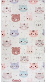 Tappeto per bambini avorio lavabile 120x180 cm Cute Animals – Vitaus