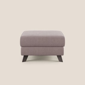 Moon Pouf contenitore e piedini alti in tessuto morbido impermeabile T02 rosa