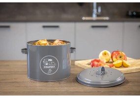 Contenitore grigio per rifiuti compostabili 6,3 l Secret Du Potager - Esschert Design